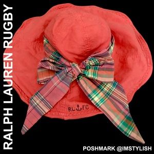 EUC Ralph Lauren Rugby RARE Floppy Bow Hat